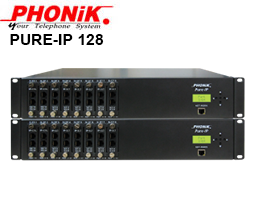 ตู้สาขาโทรศัพท์ Phonik Pure-IP IP64 เริ่มต้น 4 สายนอก 8 สายใน ถึง 16 สายนอก 128 สายใน